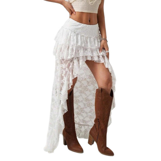 Irregular Designer-style Skirt With A Cowgirl Vibe
