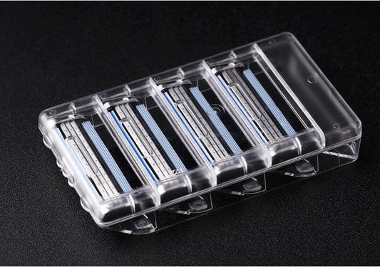 Imported three layers of Meian razor blades Vintage manual Men razor 4 pieces