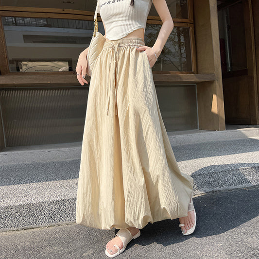 Laidback Voluminous Bud Shaped Midlength Skirt