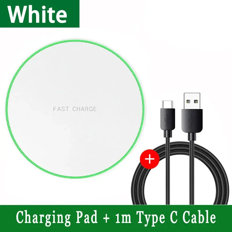 100W Fast Wireless Charger Pad For iPhone 15 14 13 12  X Pro Max 8 Samsung Galaxy