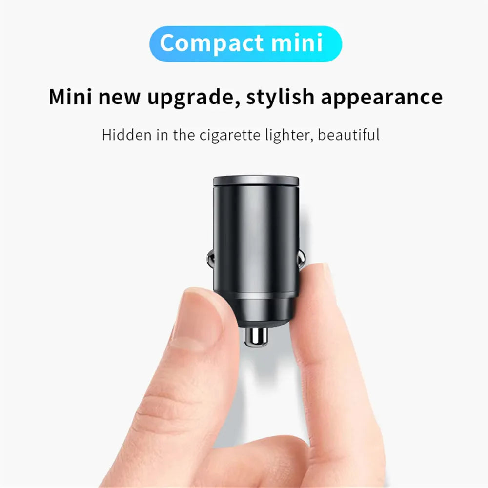 100W/200W QC3.0 PD Mini Car Charger