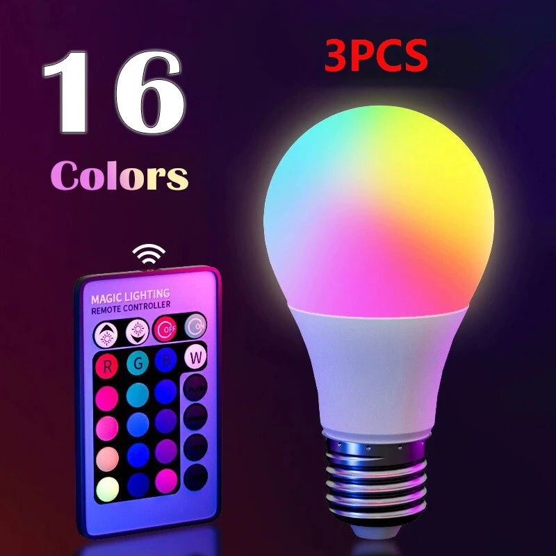 16 Colors RGB Bulb LED Multicolor Bulb E27 220V Household Lighting