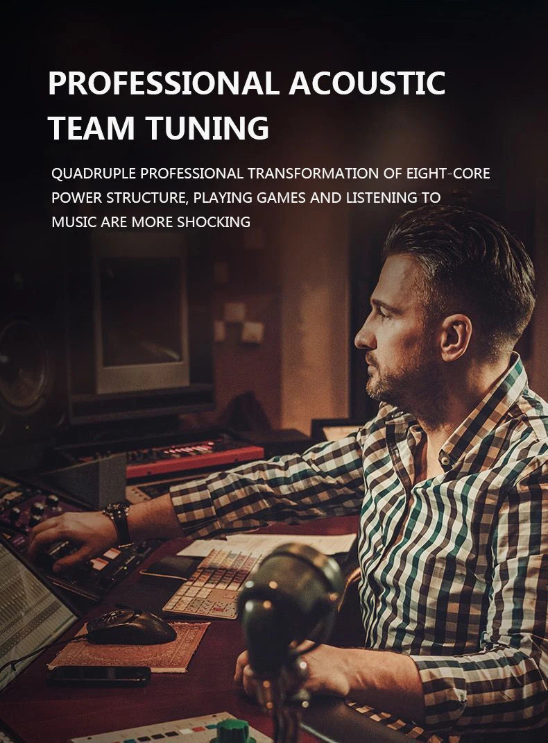 #Type C Headphones HiFi Bass Stereo Volume Control Headset With HD Mic 3.5mm