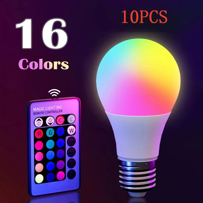 16 Colors RGB Bulb LED Multicolor Bulb E27 220V Household Lighting
