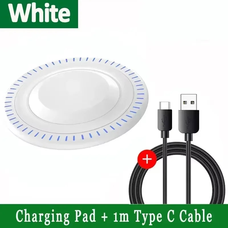 100W Fast Wireless Charger Pad For iPhone 15 14 13 12  X Pro Max 8 Samsung Galaxy