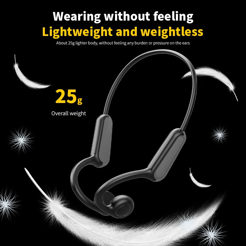 2025 True Bone Conduction Earphones Bluetooth 5.3