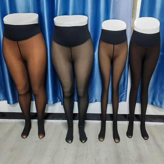 European And American High-waisted Slimming Sheer Leggings